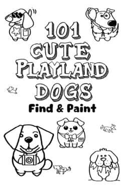 101 Cute Playland Dogs: Find & Paint