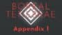 Boreal Tenebrae Appendix I