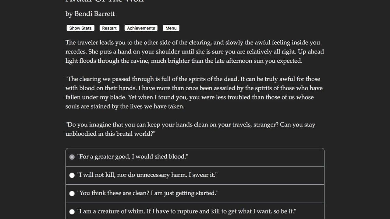 Avatar of the Wolf screenshot 1