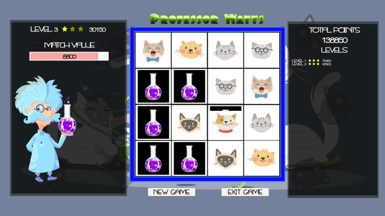 Professor Watts Memory Match: Cats thumbnail 2