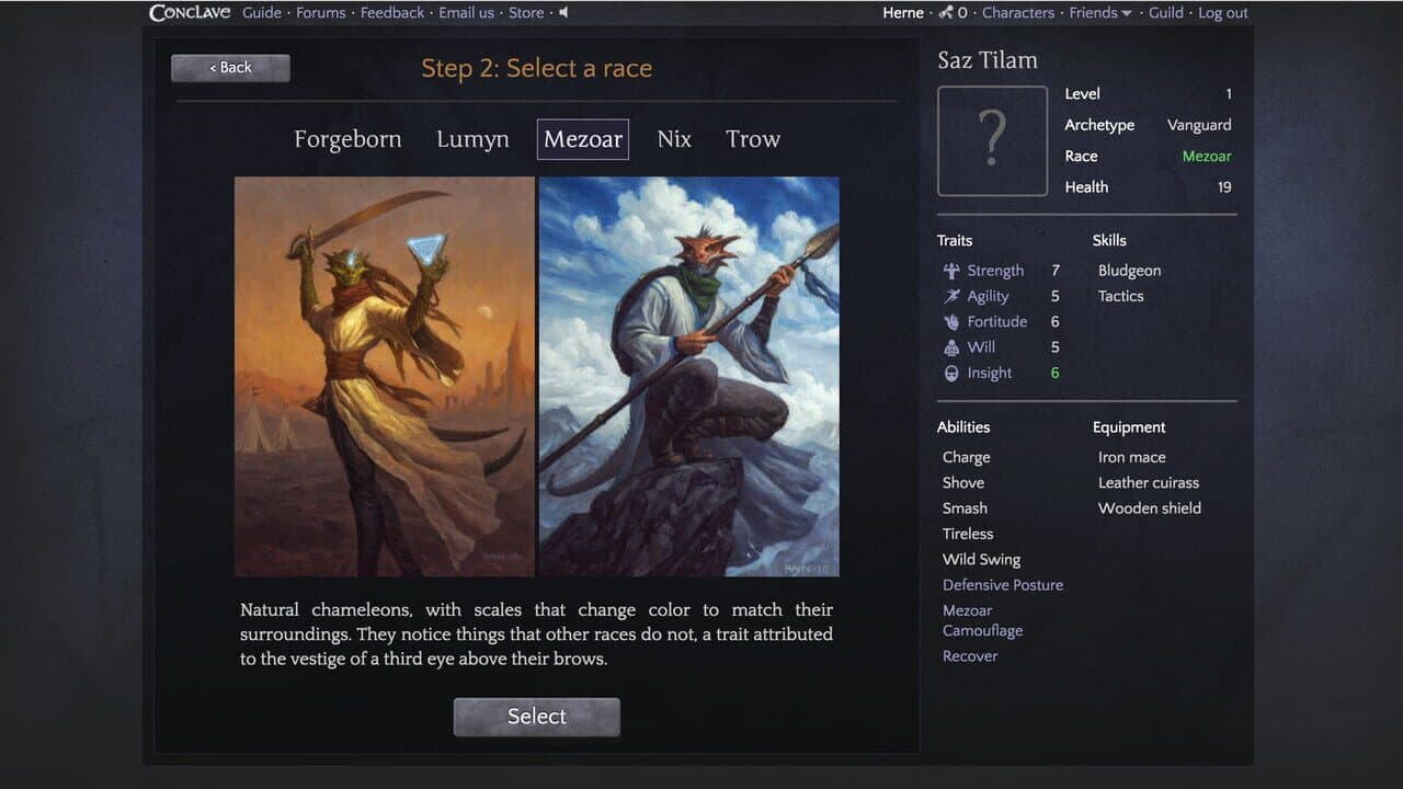Conclave screenshot 1