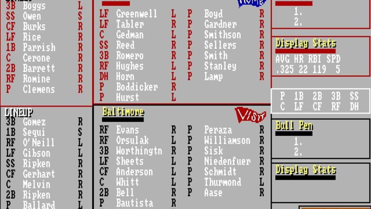 Earl Weaver Baseball screenshot 1