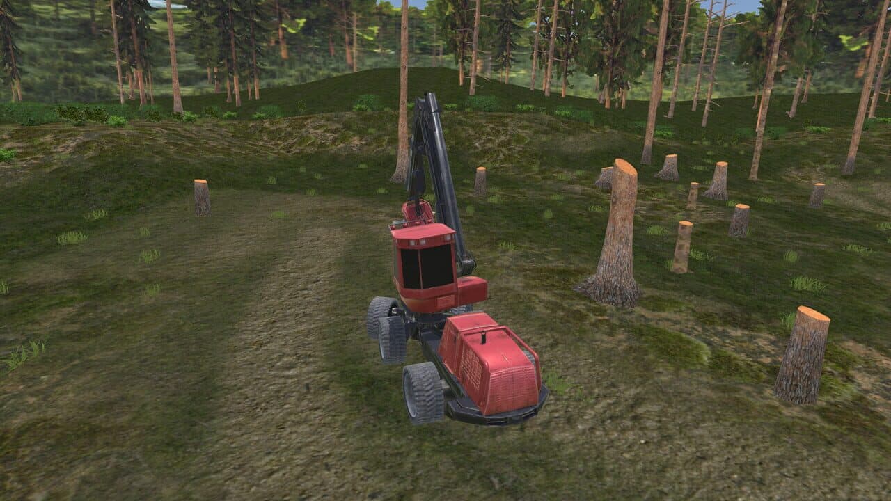 Forest Harvester Tractor 3D thumbnail 4