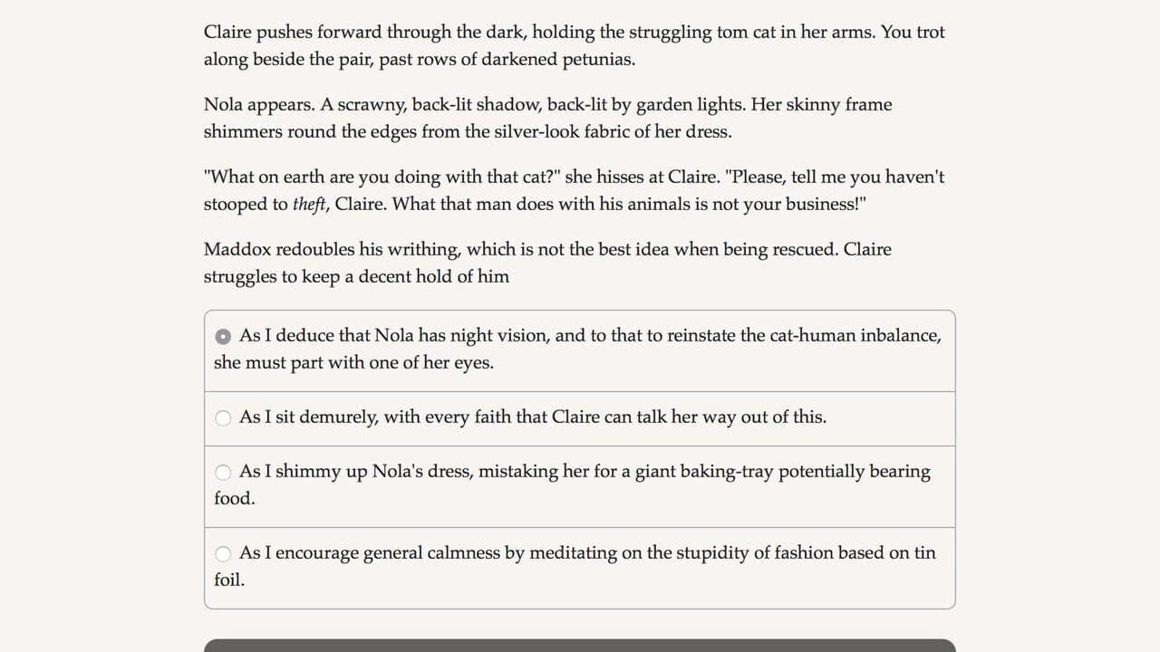 Choice of the Cat screenshot 1