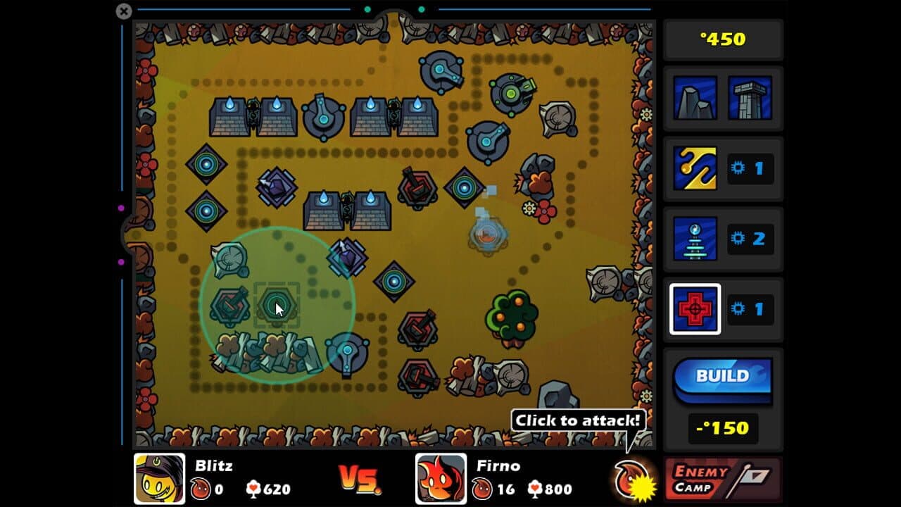 Fire With Fire: Online Tower Attack and Defense screenshot 1