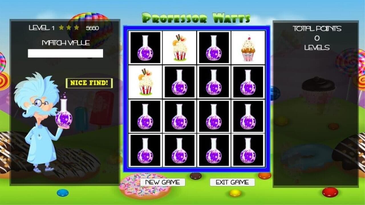 Professor Watts Memory Match: Yummy Cupcakes thumbnail 3