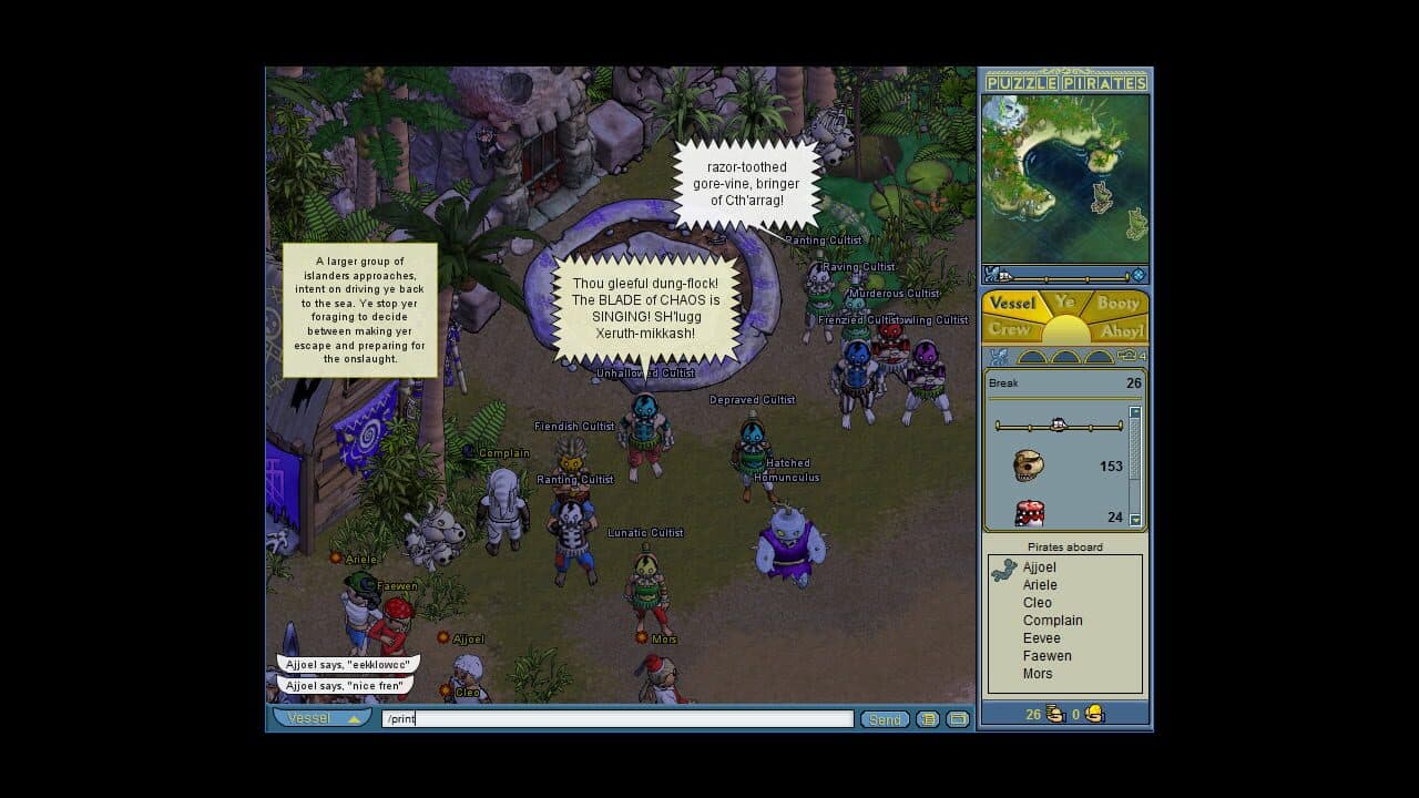Puzzle Pirates: Dark Seas screenshot 1