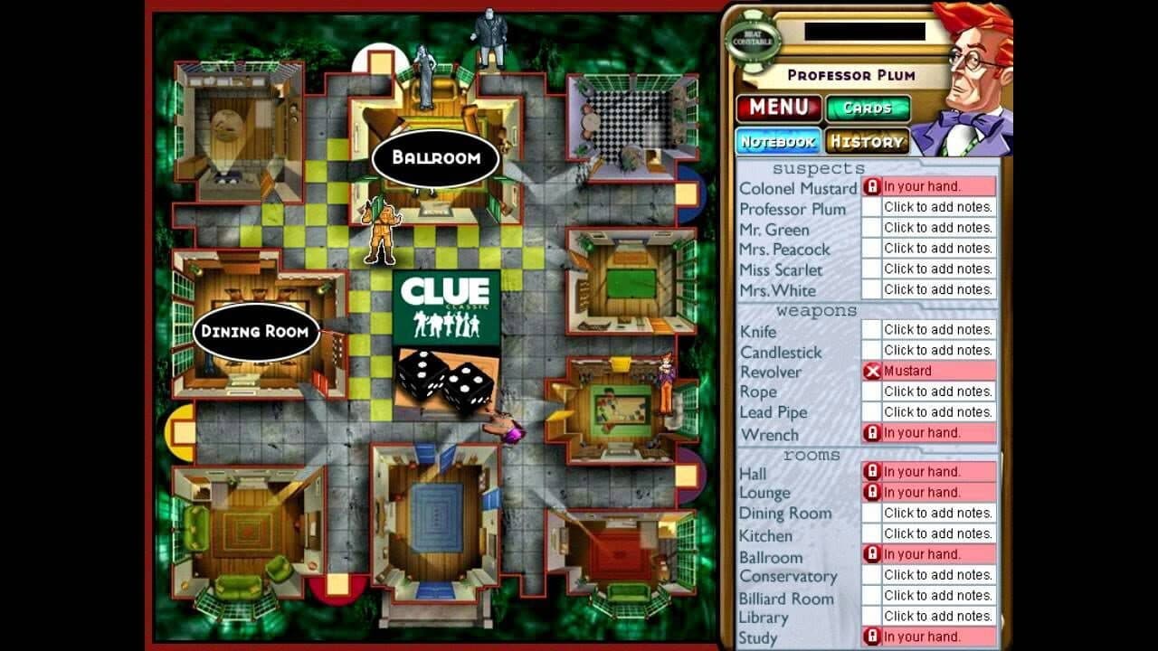 Clue Classic screenshot 1