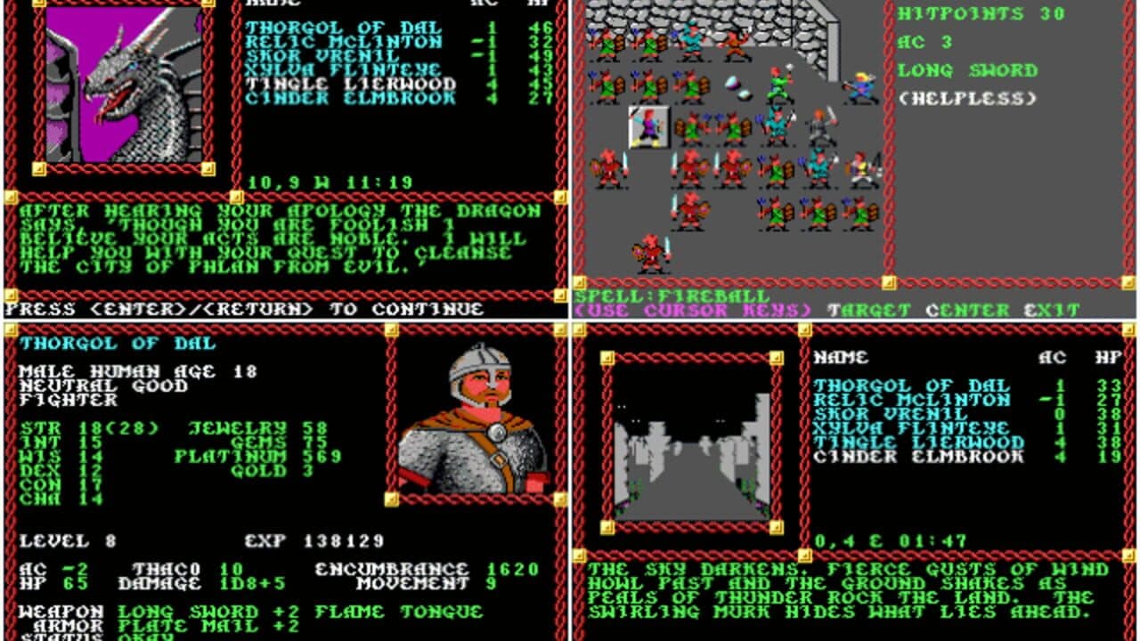 Advanced Dungeons & Dragons: Pool of Radiance screenshot 1