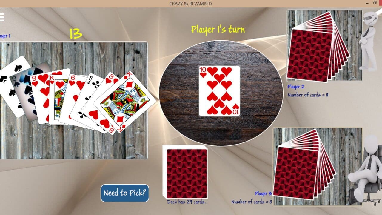 Crazy 8s Revamped screenshot 1