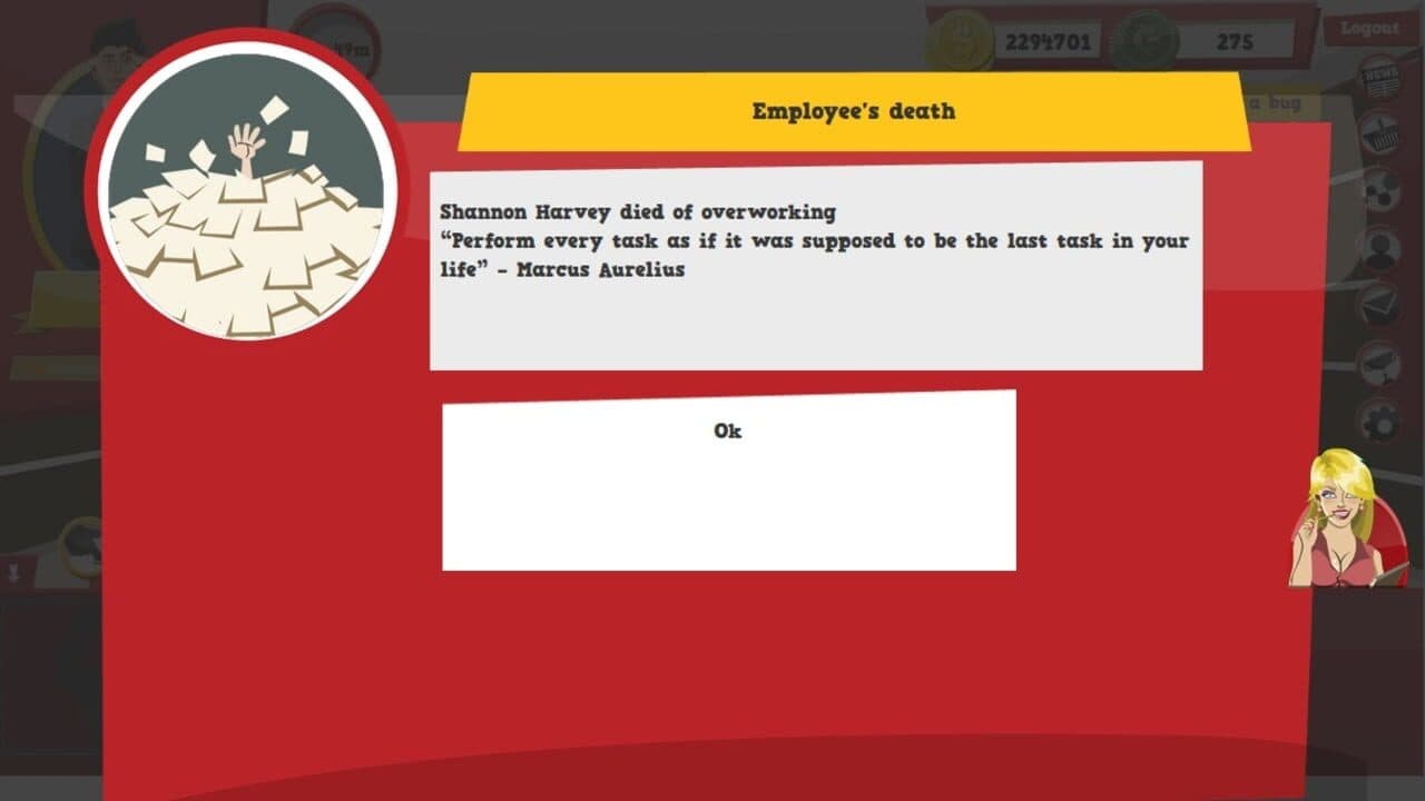 Office Suicide Saga screenshot 1