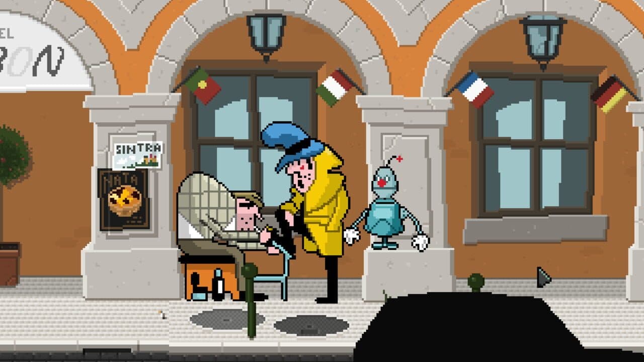Detective Case and Clown Bot in: Murder in the Hotel Lisbon thumbnail 3