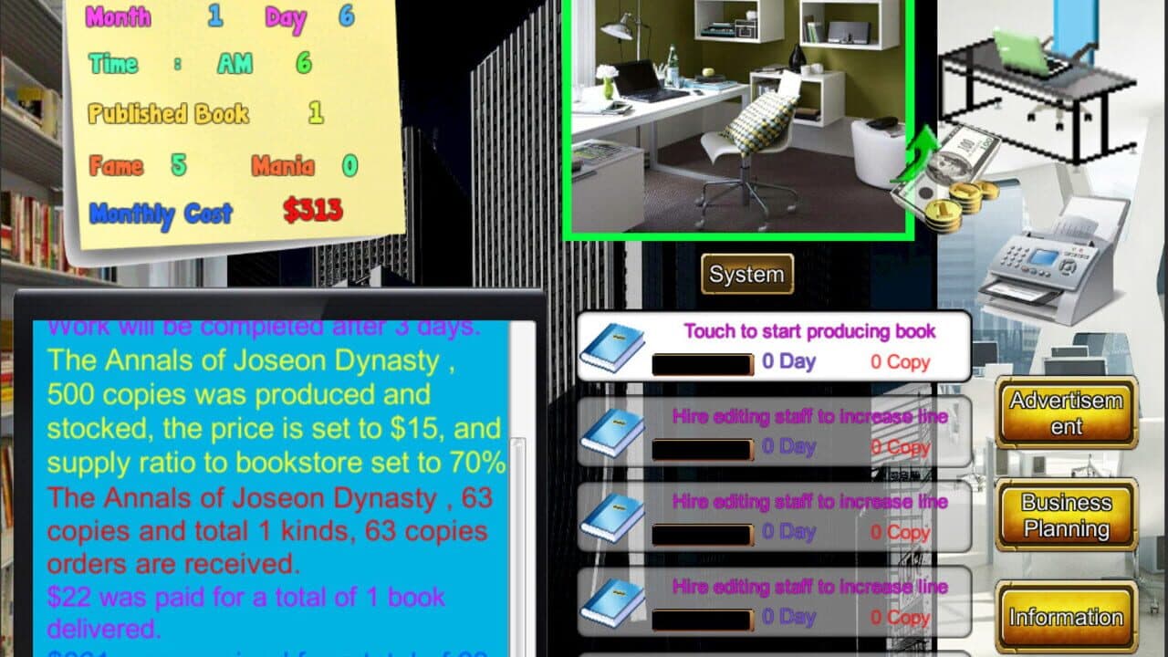 Publisher Tycoon screenshot 1