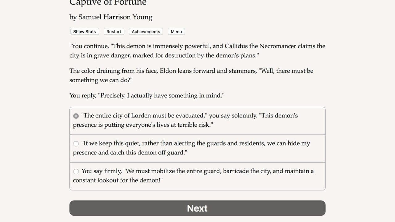 Captive of Fortune screenshot 1