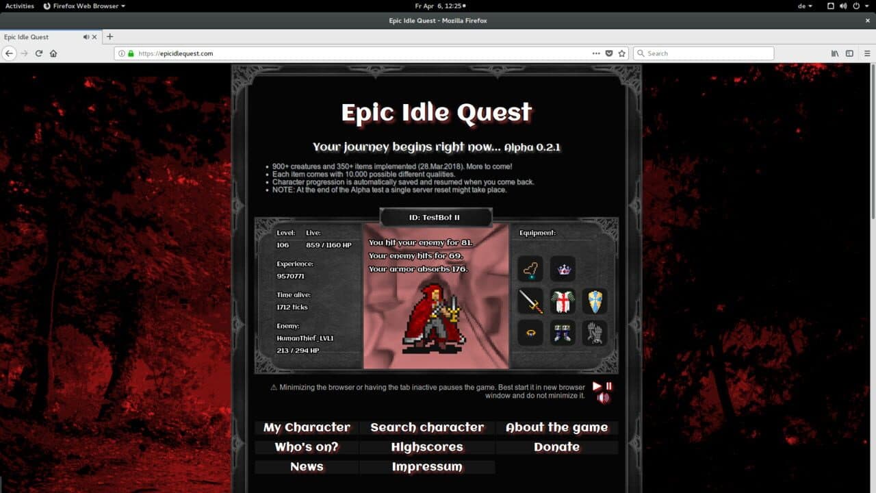 Epic Idle Quest screenshot 1