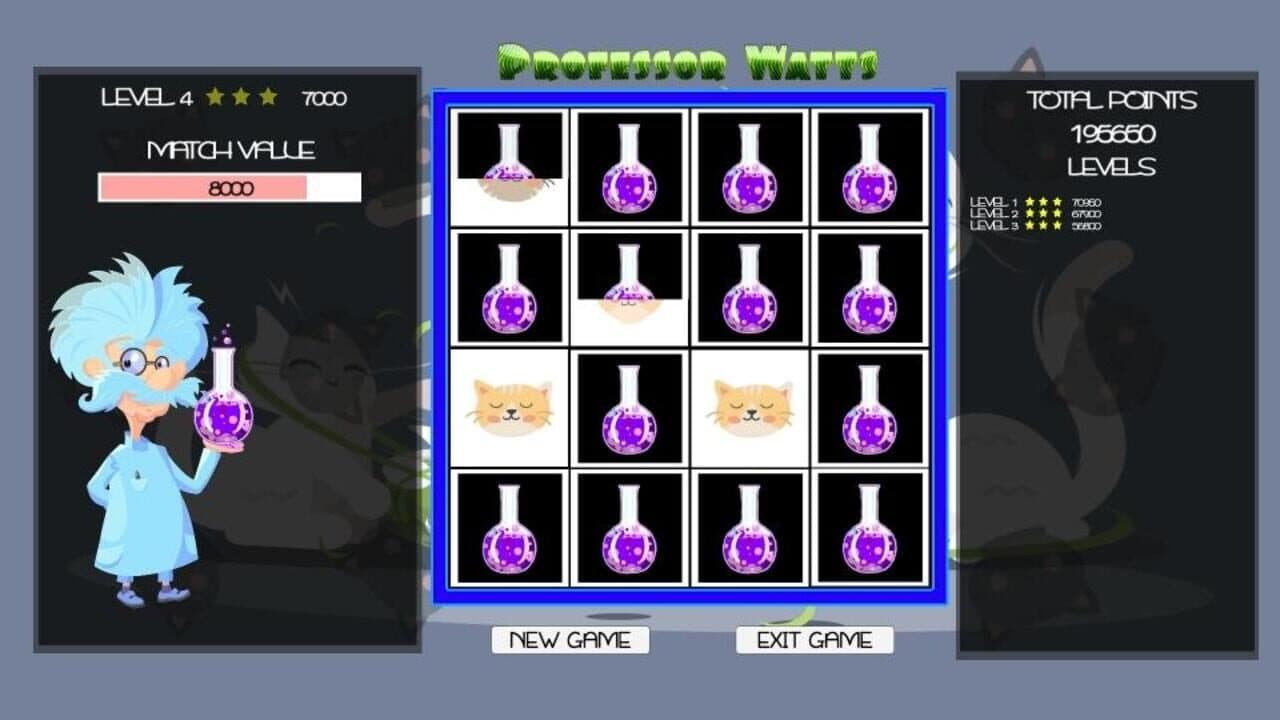 Professor Watts Memory Match: Cats thumbnail 5