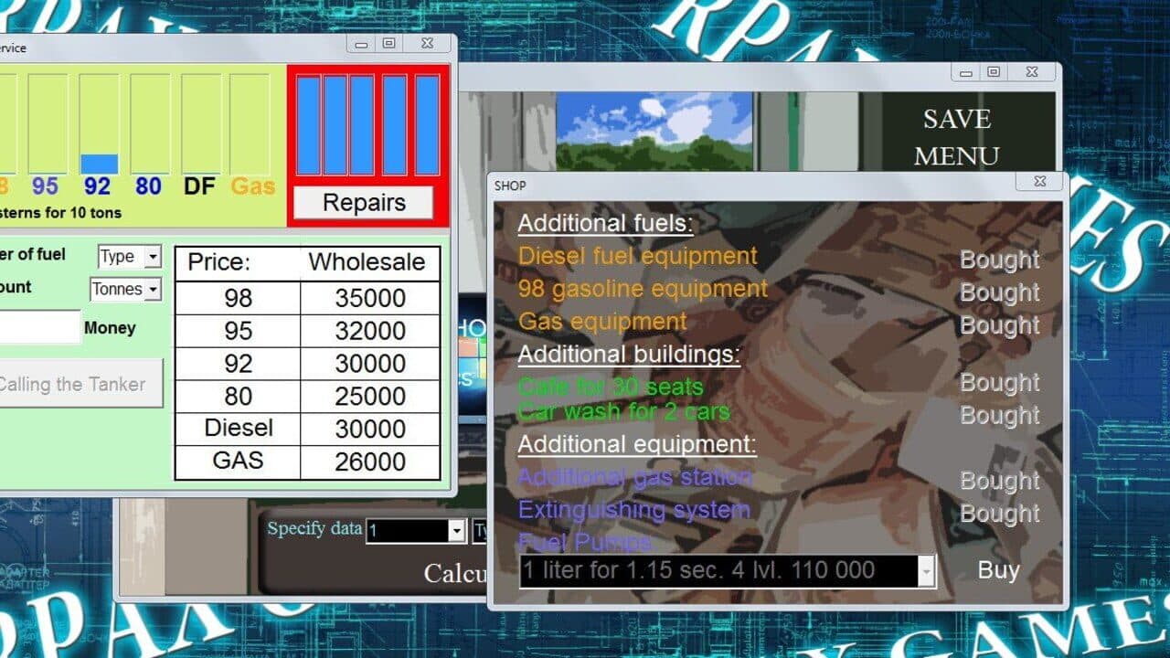 Simulator gas station screenshot 1