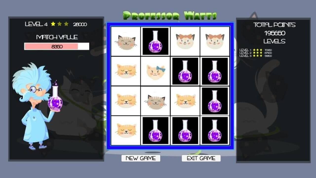 Professor Watts Memory Match: Cats thumbnail 3
