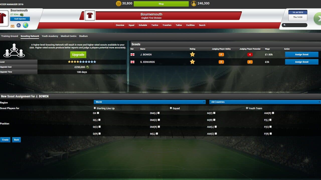 Soccer Manager 2016 screenshot 1