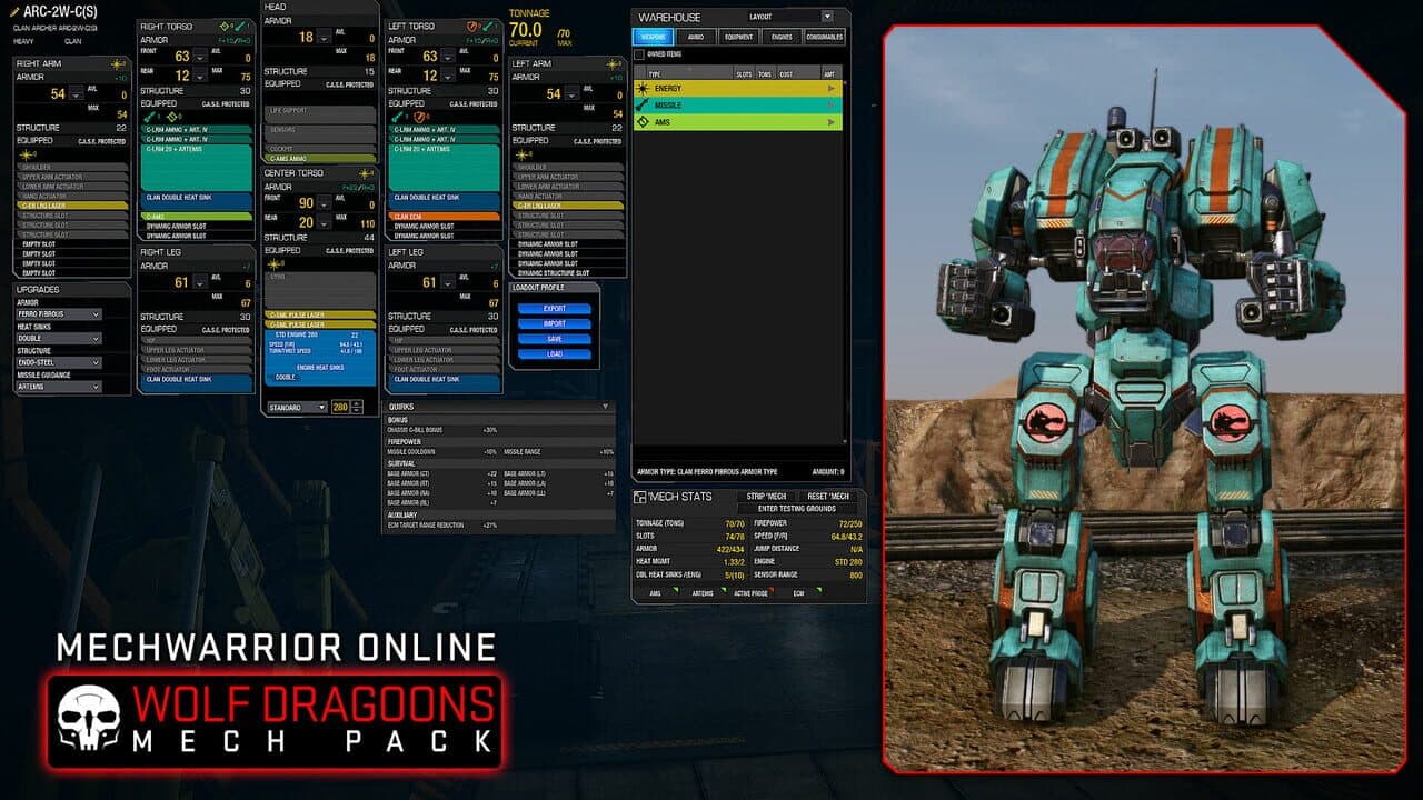 MechWarrior Online: Wolf Dragoons Mech Pack thumbnail 2