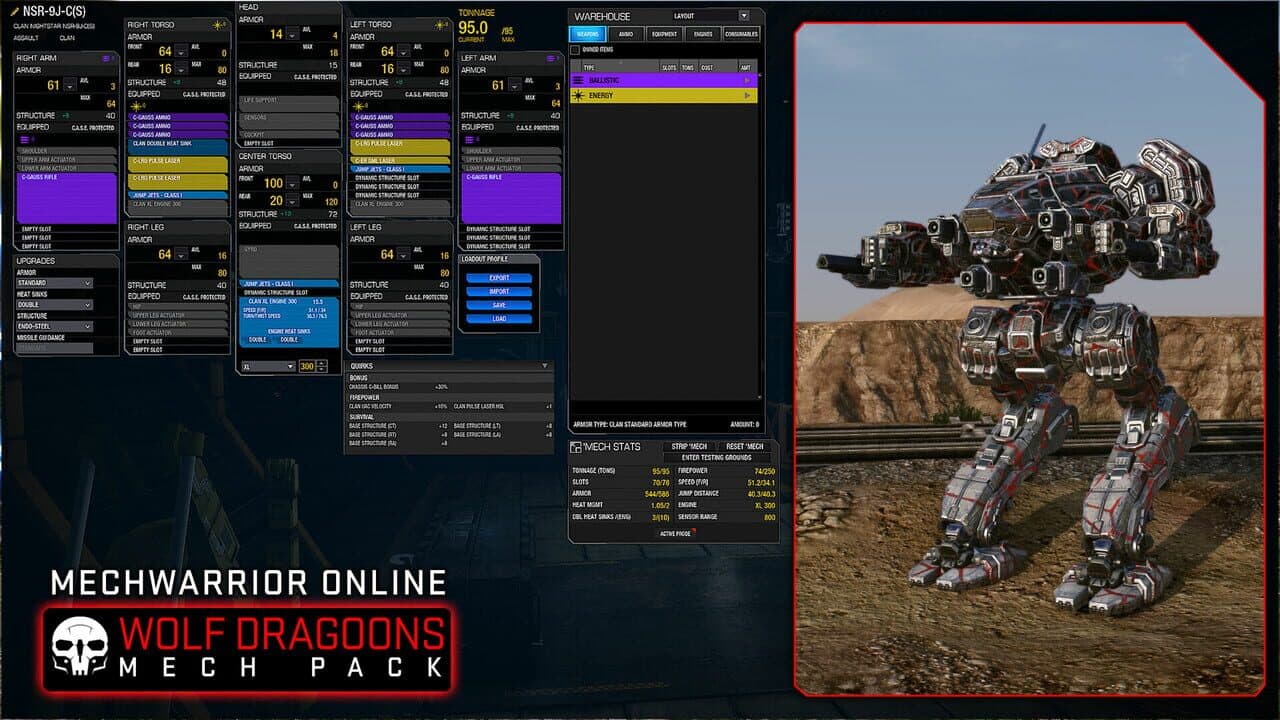 MechWarrior Online: Wolf Dragoons Mech Pack thumbnail 4