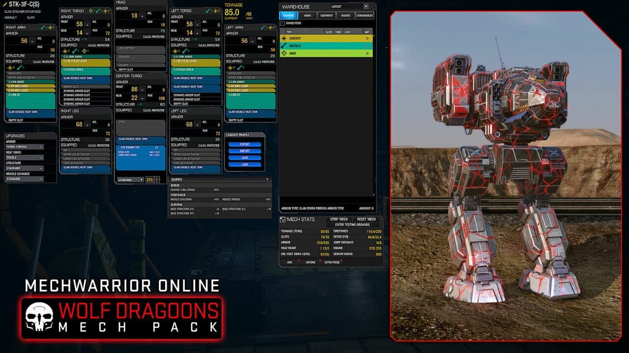 MechWarrior Online: Wolf Dragoons Mech Pack thumbnail 6