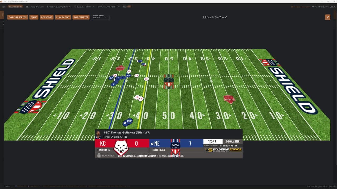 Draft Day Sports: Pro Football 26 screenshot 1
