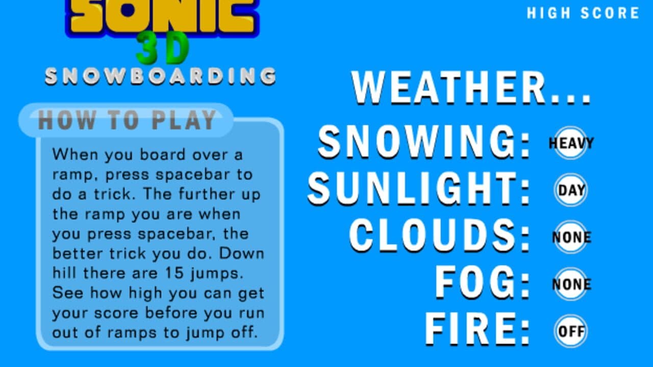 Sonic 3D Snowboarding thumbnail 6