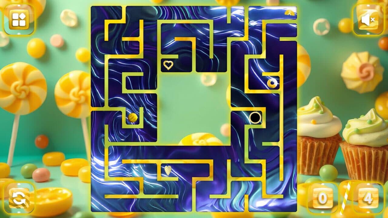 Sweetie Candy Maze: Yellow Lemon screenshot 1