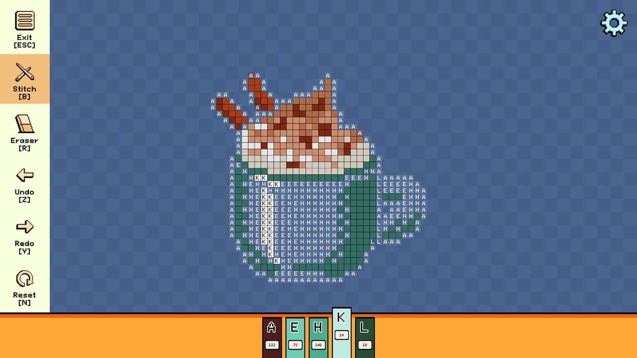 Pixel Cross Stitch: Color by Number - Autumn Miniatures Pack screenshot 1