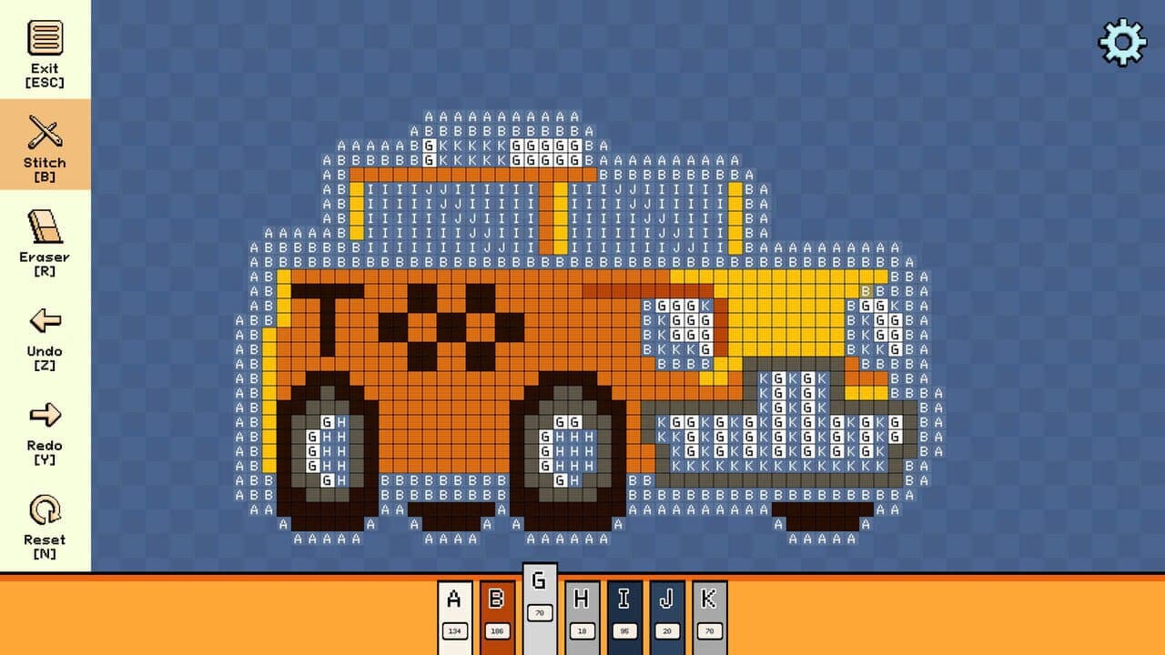 Pixel Cross Stitch: Color by Number - Tiny Vehicles Pack 2 thumbnail 4