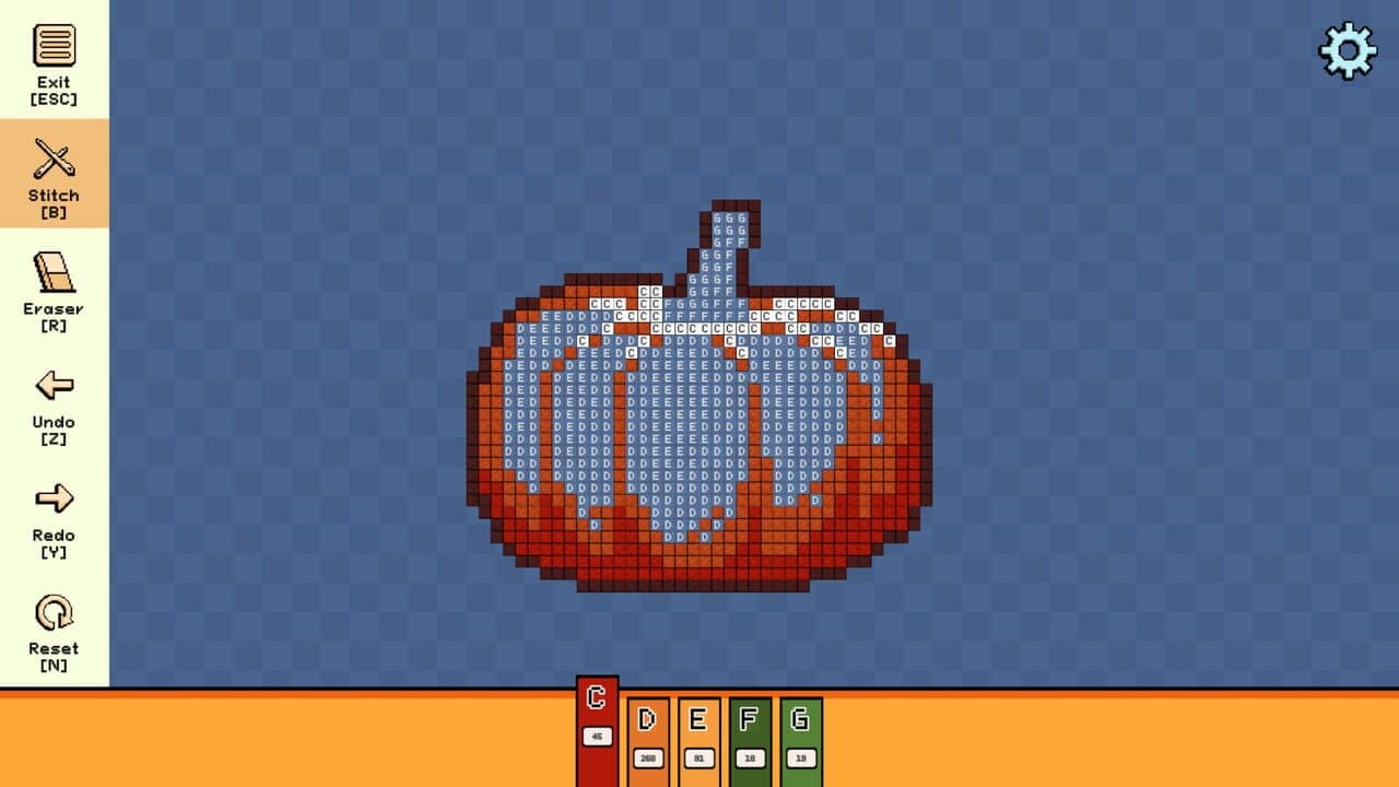 Pixel Cross Stitch: Color by Number - Autumn Miniatures Pack thumbnail 4