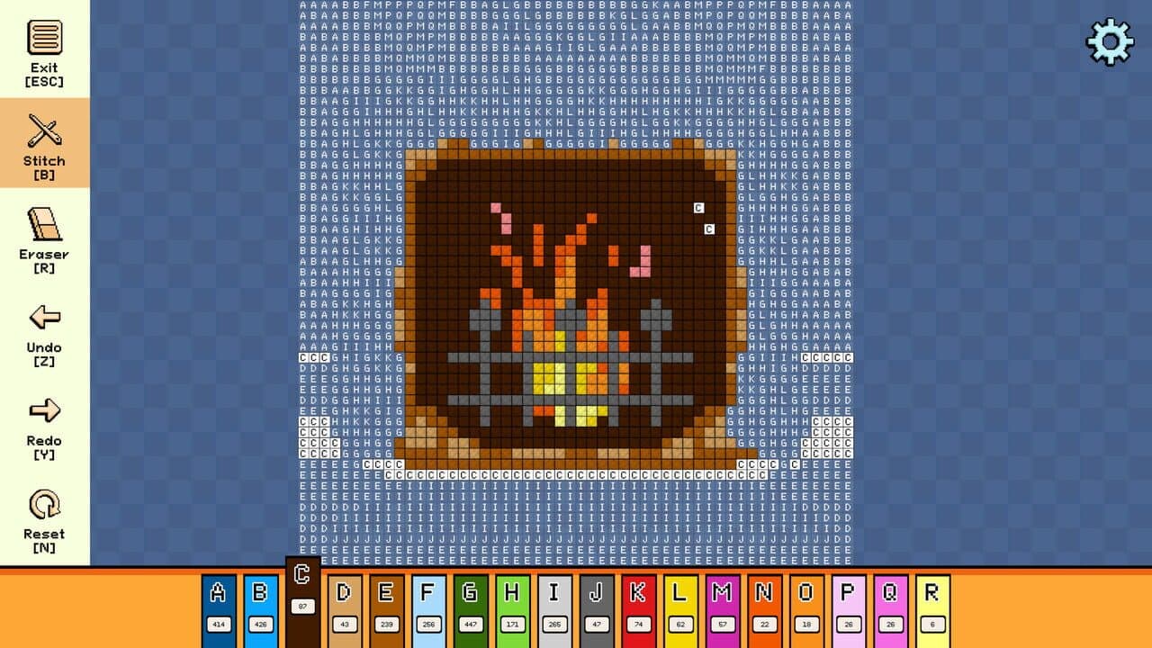 Pixel Cross Stitch: Color by Number - Christmas Pack 3 screenshot 1