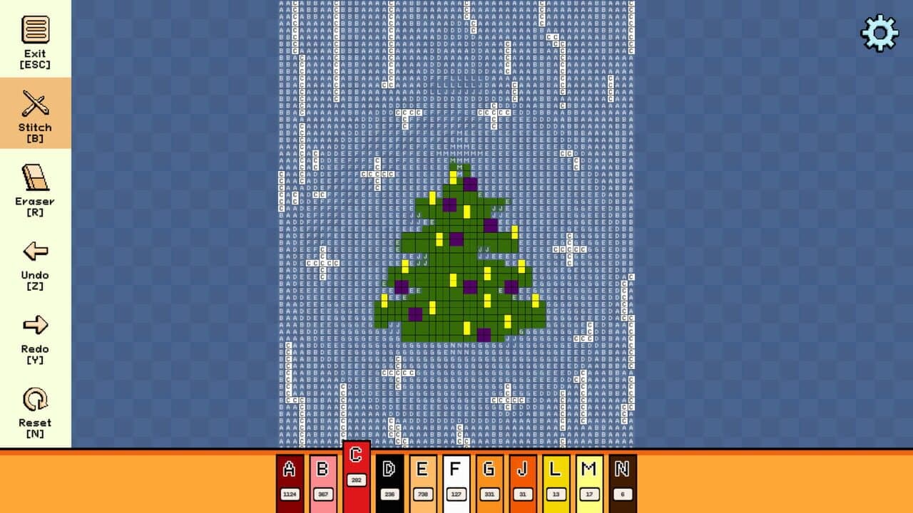 Pixel Cross Stitch: Color by Number - Christmas Baubles Pack 3 thumbnail 4