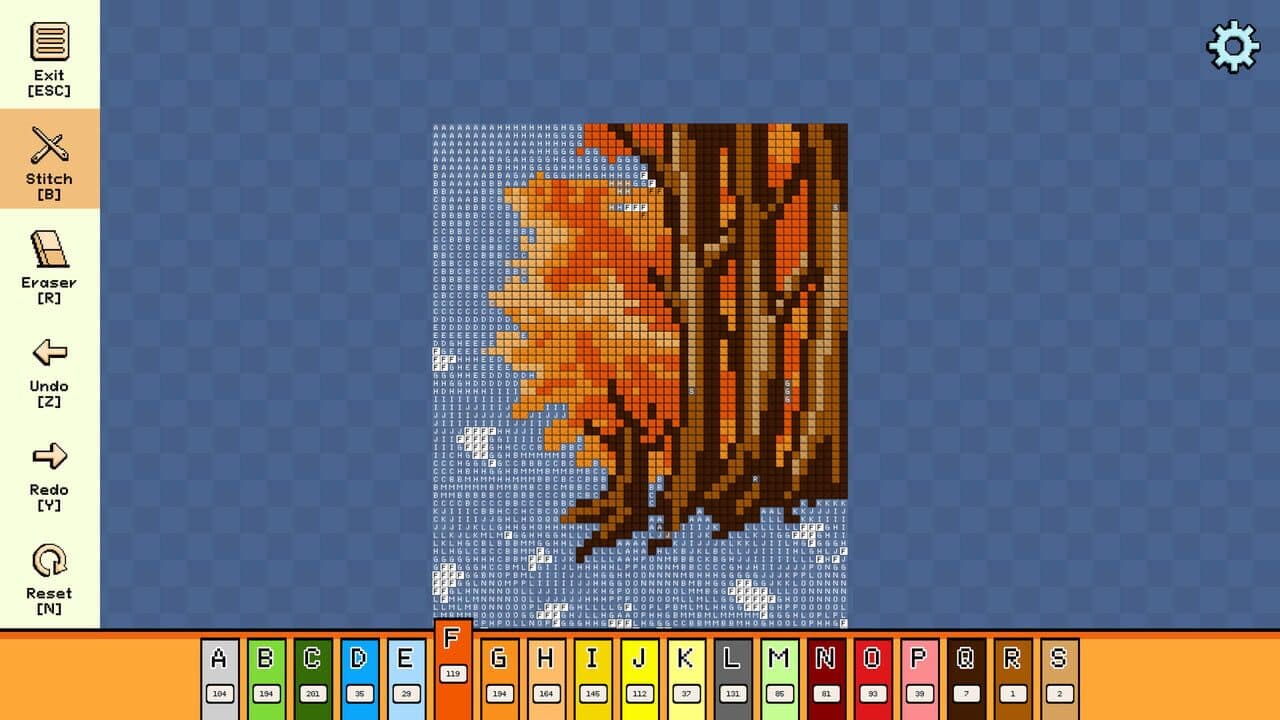 Pixel Cross Stitch: Color by Number - Autumn Pack 3 screenshot 1