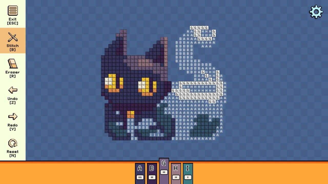 Pixel Cross Stitch: Color by Number - Halloween Minis Pack screenshot 1