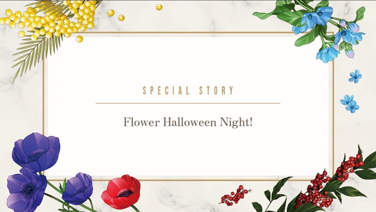 Him, the Smile & Bloom: Additional scenario - Flower Halloween Night screenshot 1
