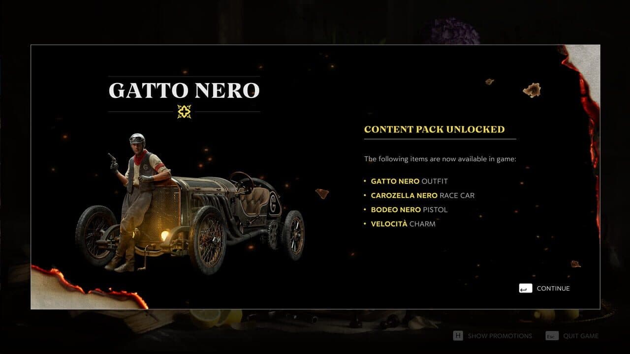 Mafia: The Old Country - Gatto Nero Pack screenshot 1