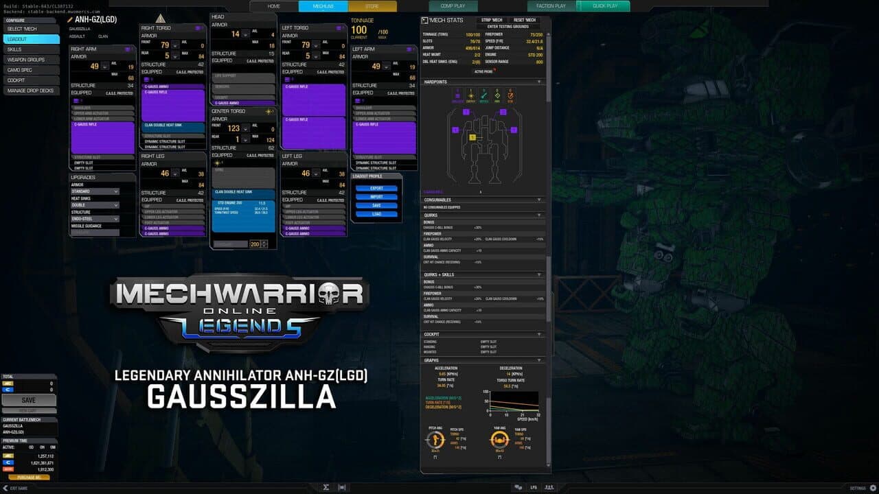 MechWarrior Online: Gausszilla Legendary Mech Pack thumbnail 3