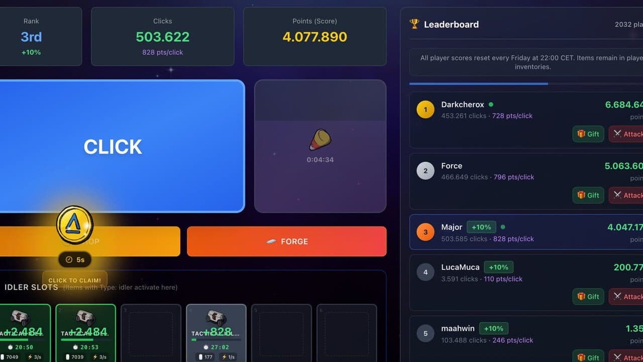 PVPClicker screenshot 1