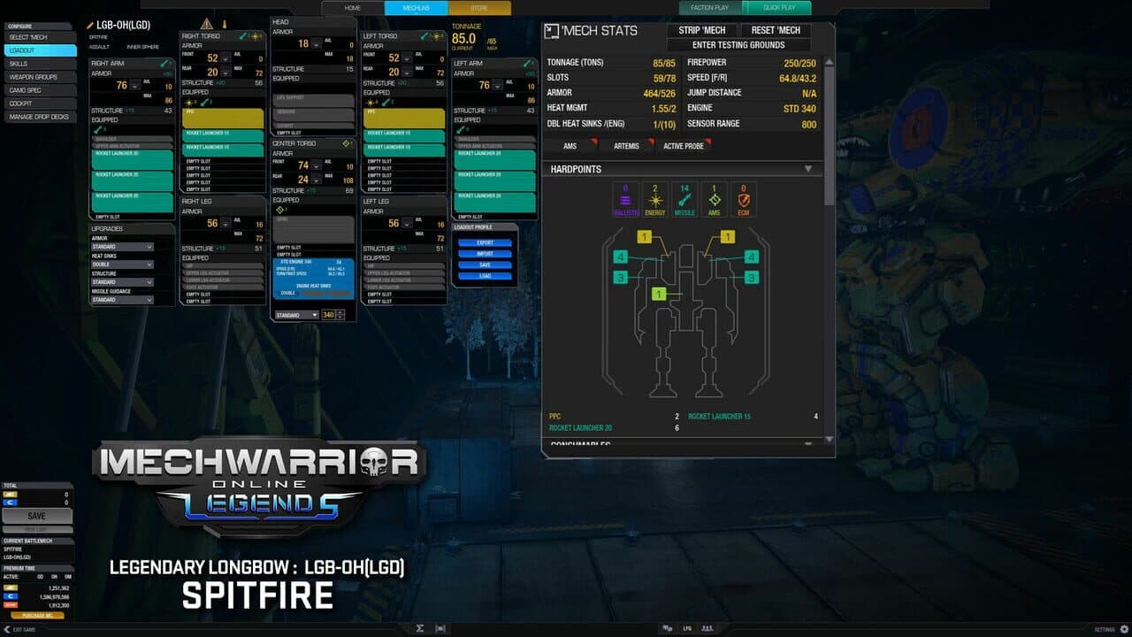 MechWarrior Online: Spitfire Legendary Mech Pack thumbnail 3