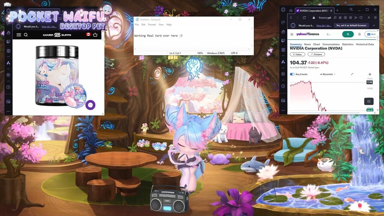 Pocket Waifu: Desktop Pet thumbnail 3