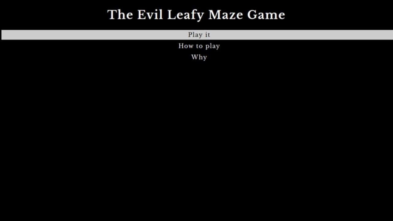 The Evil Leafy Maze Game thumbnail 4