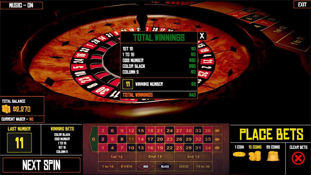 Roulette Simulator 2 screenshot 1