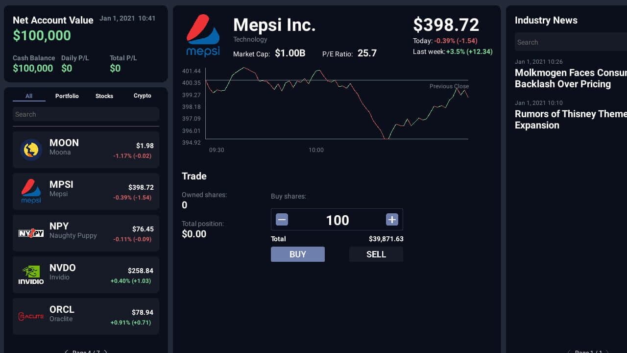 Day Trader Tycoon screenshot 1