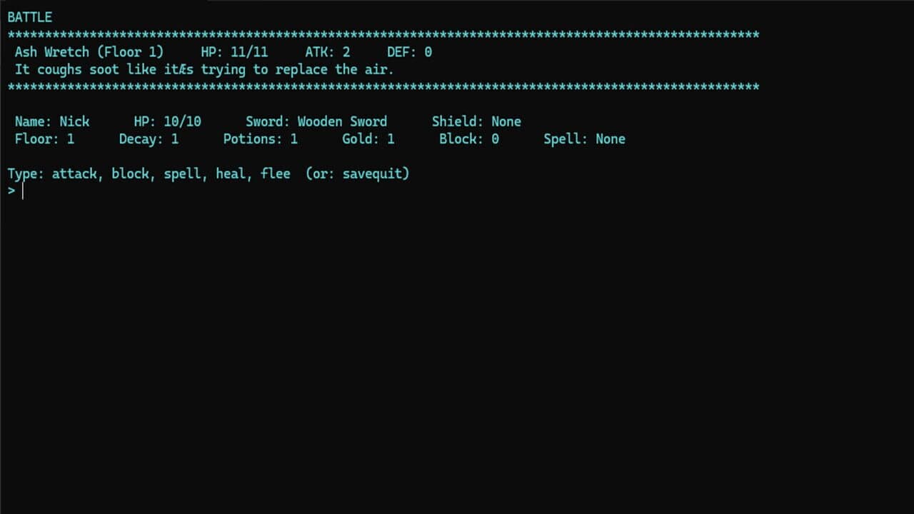 Nick's Text Adventure thumbnail 2