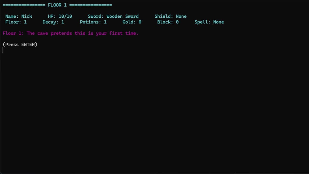 Nick's Text Adventure thumbnail 7