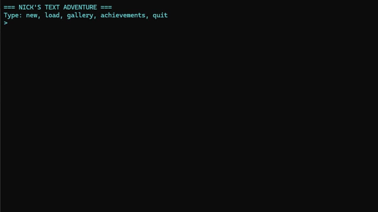 Nick's Text Adventure thumbnail 8