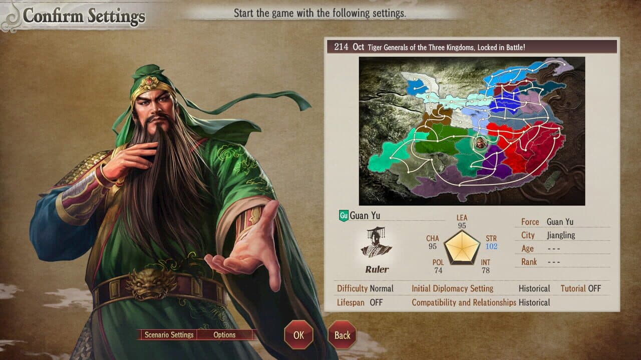 Romance of the Three Kingdoms 8 Remake: Scenario "Tiger Generals of the Three Kingdoms, Locked in Battle!" screenshot 1
