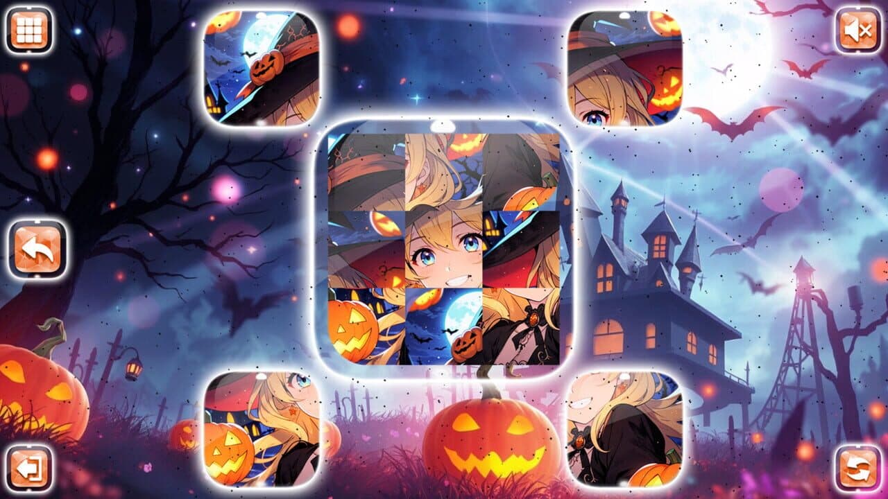 Lovely Anime Puzzle: Halloween screenshot 1